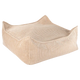 Wigiwama Kwadratowa pufa dla dziecka Ottoman Brown Sugar