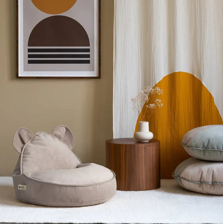 Wigiwama Pufa dla dzieci Dusty Beige Bear