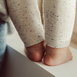 That’s Mine legginsy niemowlęce Daniel Ecru melange