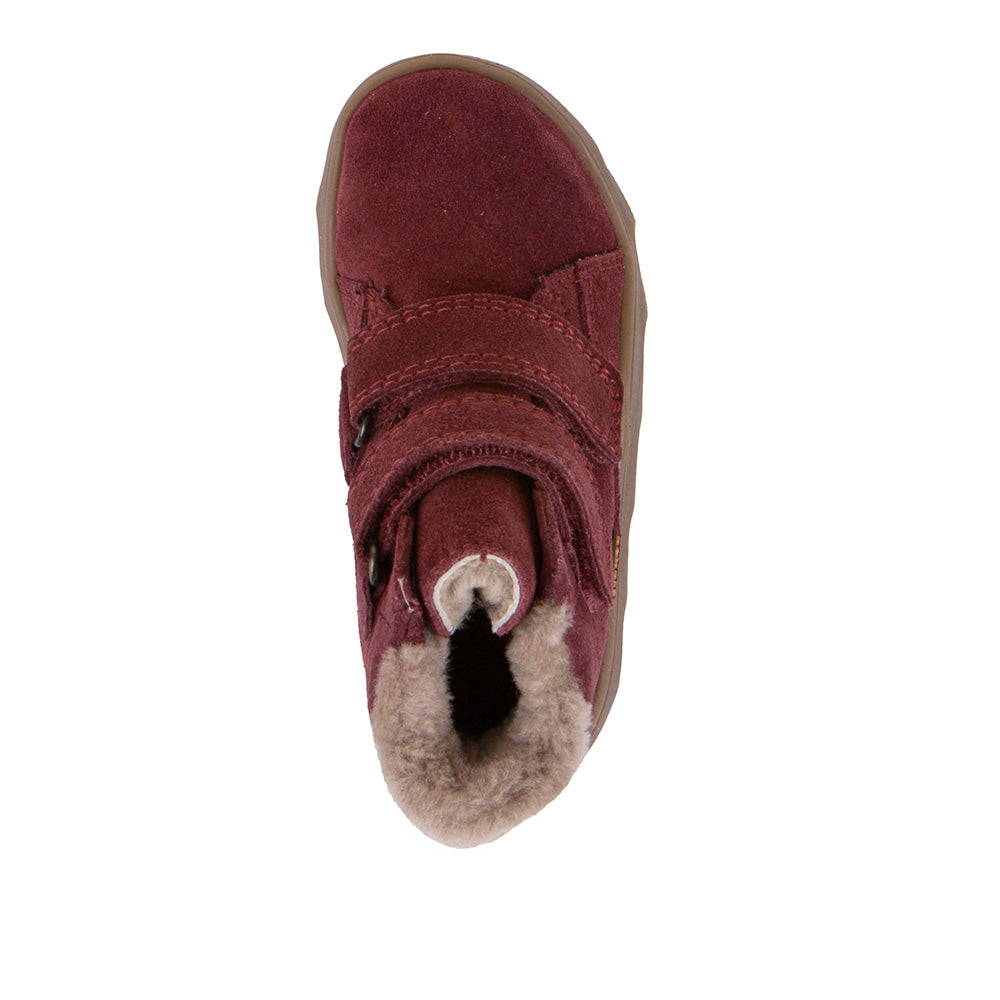 Froddo Trzewiki zimowe barefoot dla dzieci Zeru Tex Furry Red