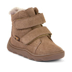 Froddo Trzewiki zimowe barefoot dla dzieci Zeru Tex Furry Camel Brown