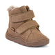 Froddo Trzewiki zimowe barefoot dla dzieci Zeru Tex Furry Camel Brown