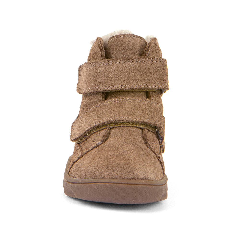 Froddo Trzewiki zimowe barefoot dla dzieci Zeru Tex Furry Camel Brown