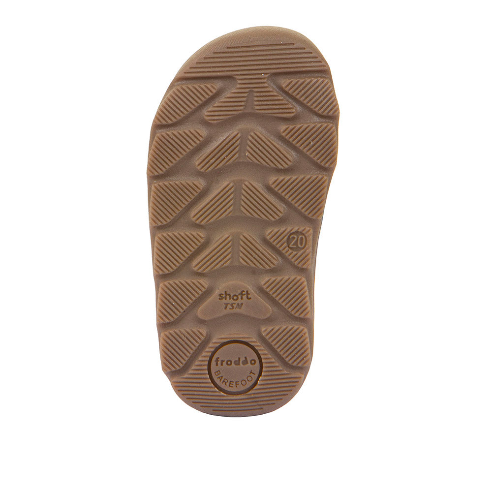 Froddo Trzewiki zimowe barefoot dla dzieci Zeru Tex Furry Camel Brown