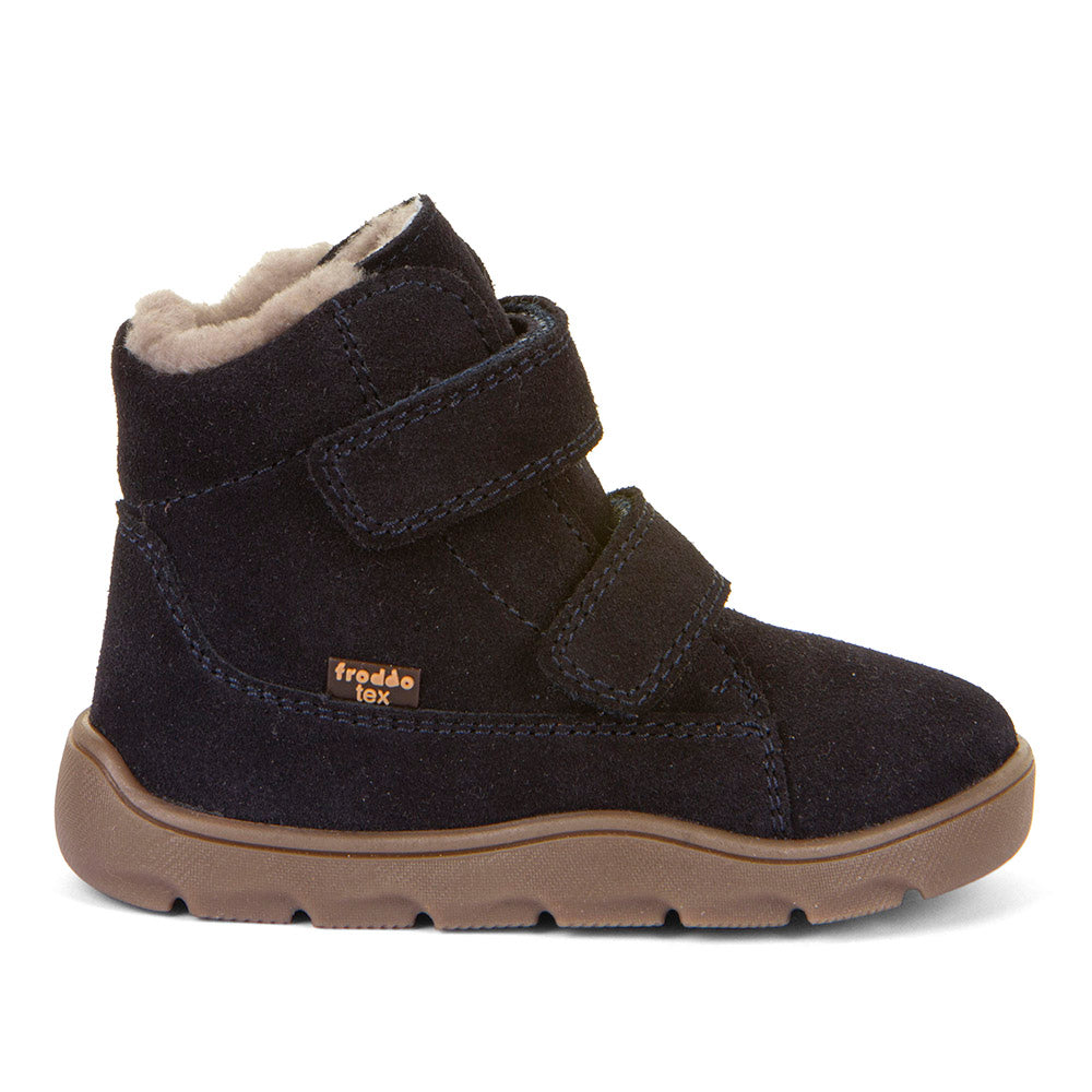 Froddo Trzewiki zimowe barefoot dla dzieci Zeru Tex Furry Dark Blue