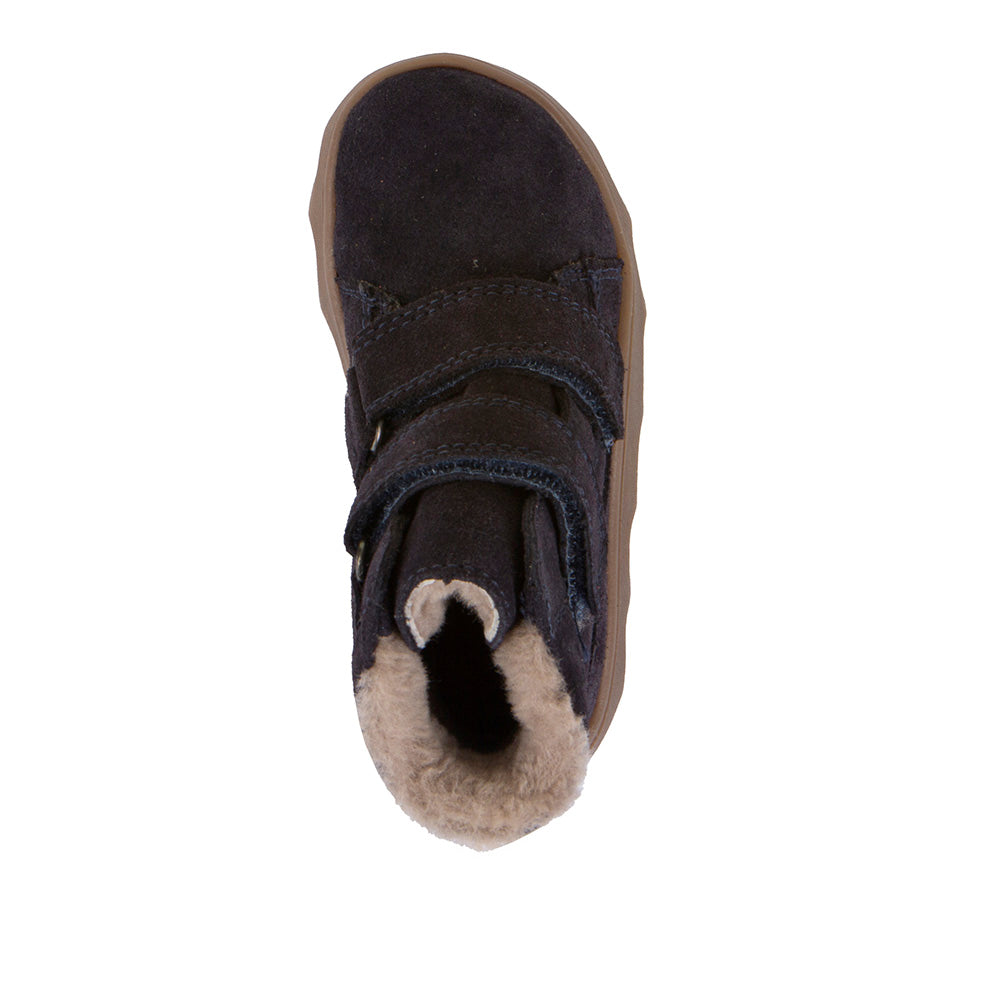 Froddo Trzewiki zimowe barefoot dla dzieci Zeru Tex Furry Dark Blue