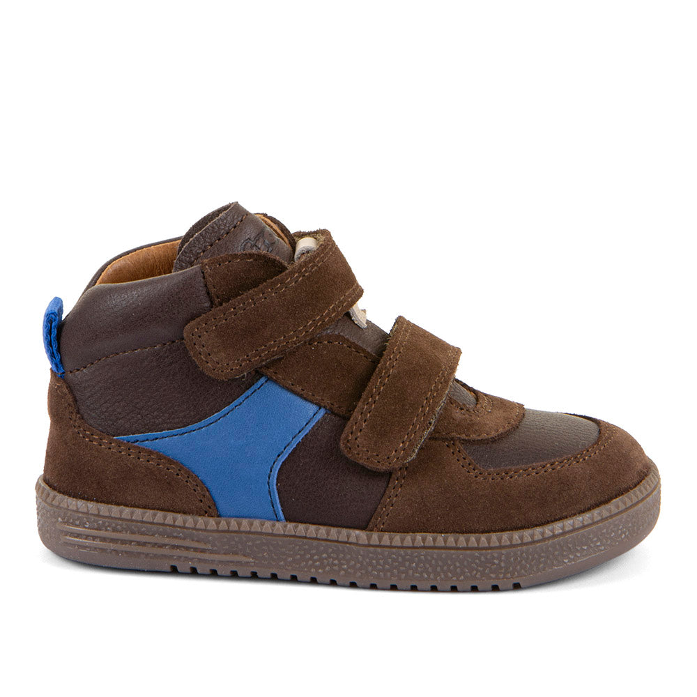 Froddo Buty barefoot dla dzieci typu High-Tops Loop Dark Brown