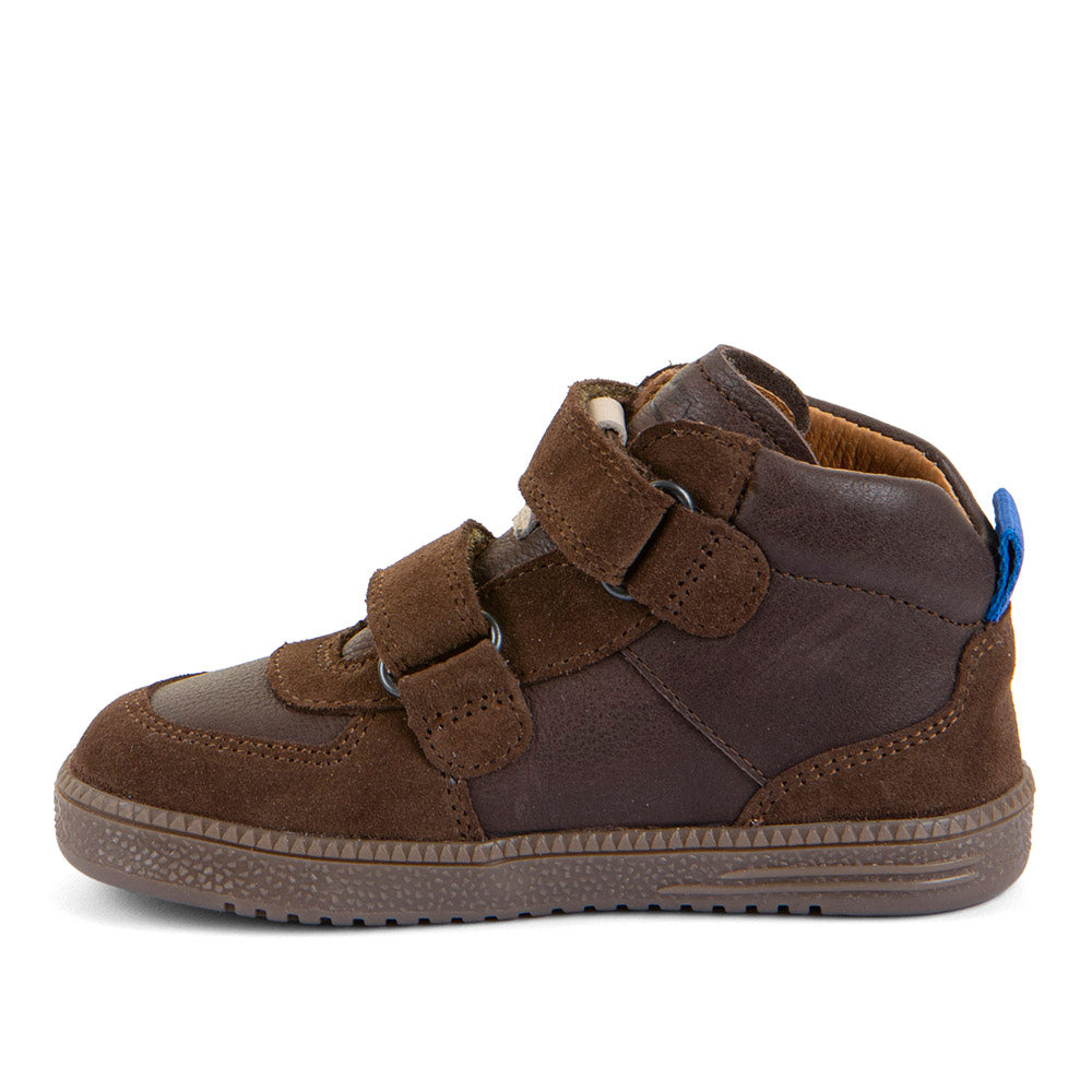 Froddo Buty barefoot dla dzieci typu High-Tops Loop Dark Brown