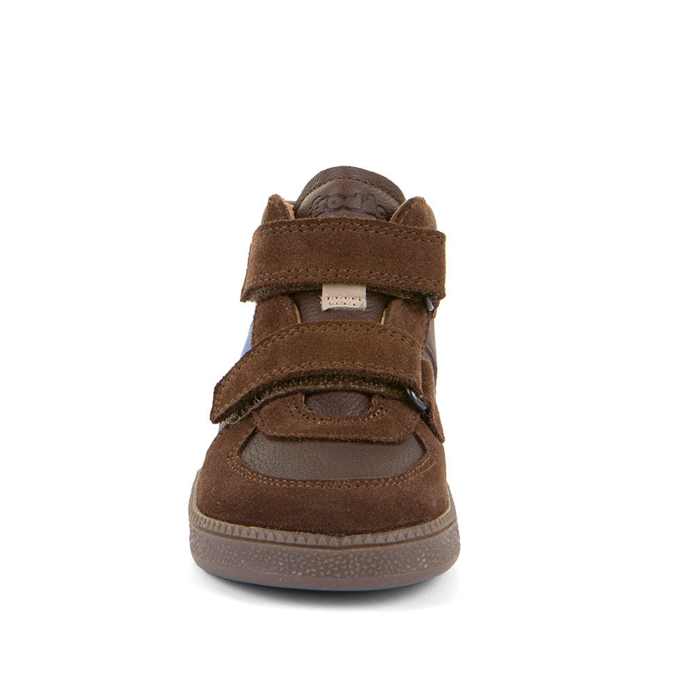 Froddo Buty barefoot dla dzieci typu High-Tops Loop Dark Brown