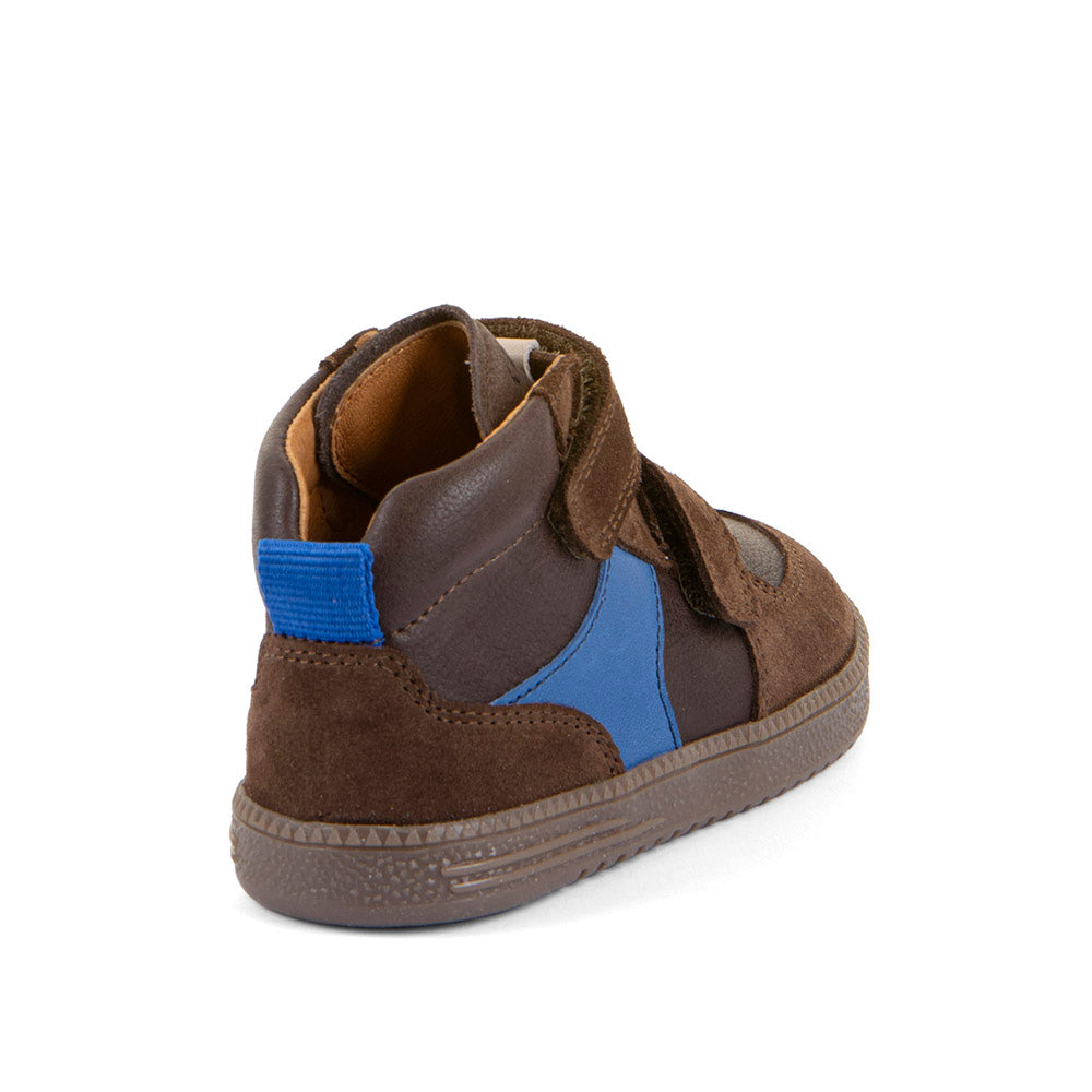 Froddo Buty barefoot dla dzieci typu High-Tops Loop Dark Brown