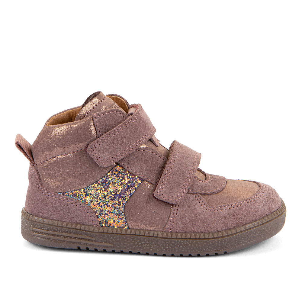 Froddo Buty barefoot dla dzieci typu High-Tops Loop Pastel Pink