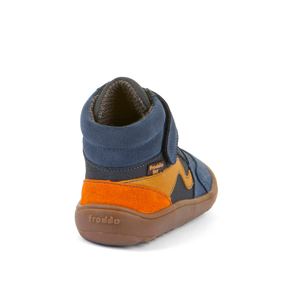Froddo Buty barefoot dla dzieci wysokie Tex Go Denim Orange