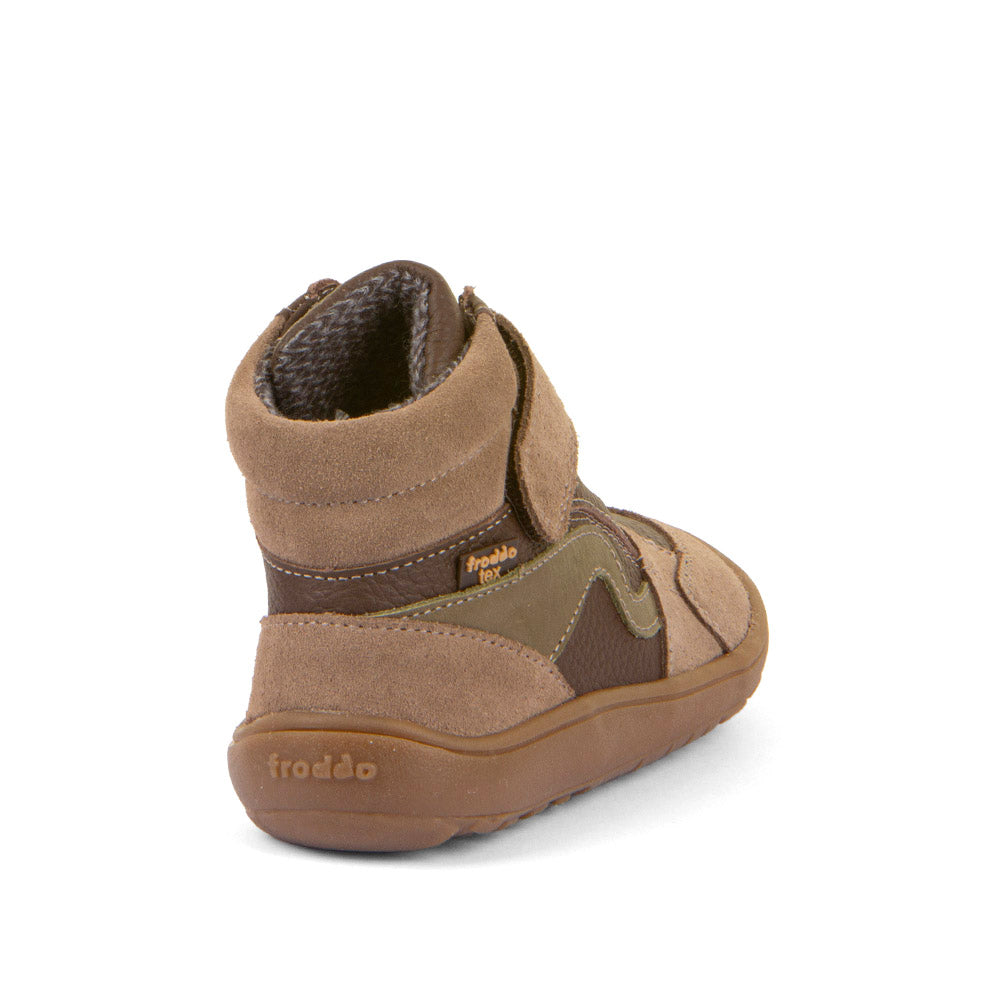 Froddo Buty barefoot dla dzieci wysokie Tex Go Light Brown