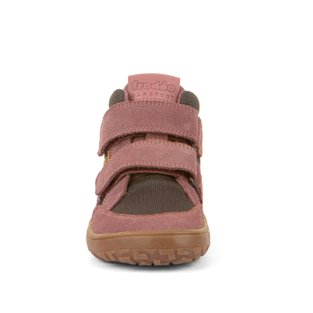 Froddo Buty barefoot dziecięce za kostkę Tex-Autumn Przygaszony róż