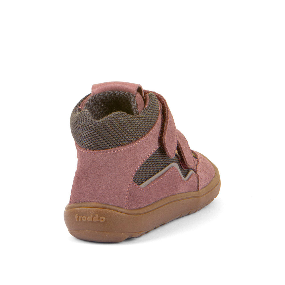 Froddo Buty barefoot dziecięce za kostkę Tex-Autumn Przygaszony róż
