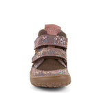Froddo Buty barefoot dla dzieci za kostkę Tex Autumn Glitter Pink