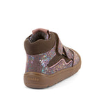 Froddo Buty barefoot dla dzieci za kostkę Tex Autumn Glitter Pink