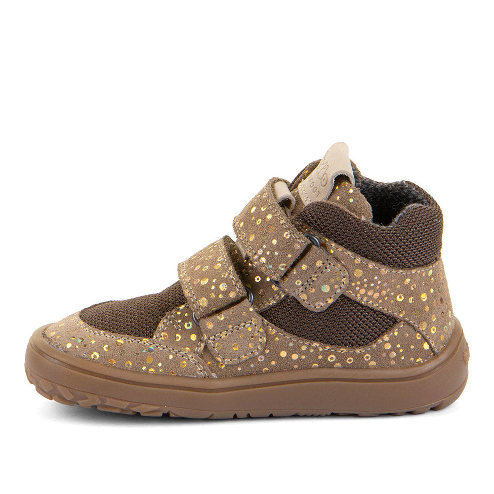 Froddo Buty barefoot dla dzieci za kostkę Tex Autumn Glitter Brown