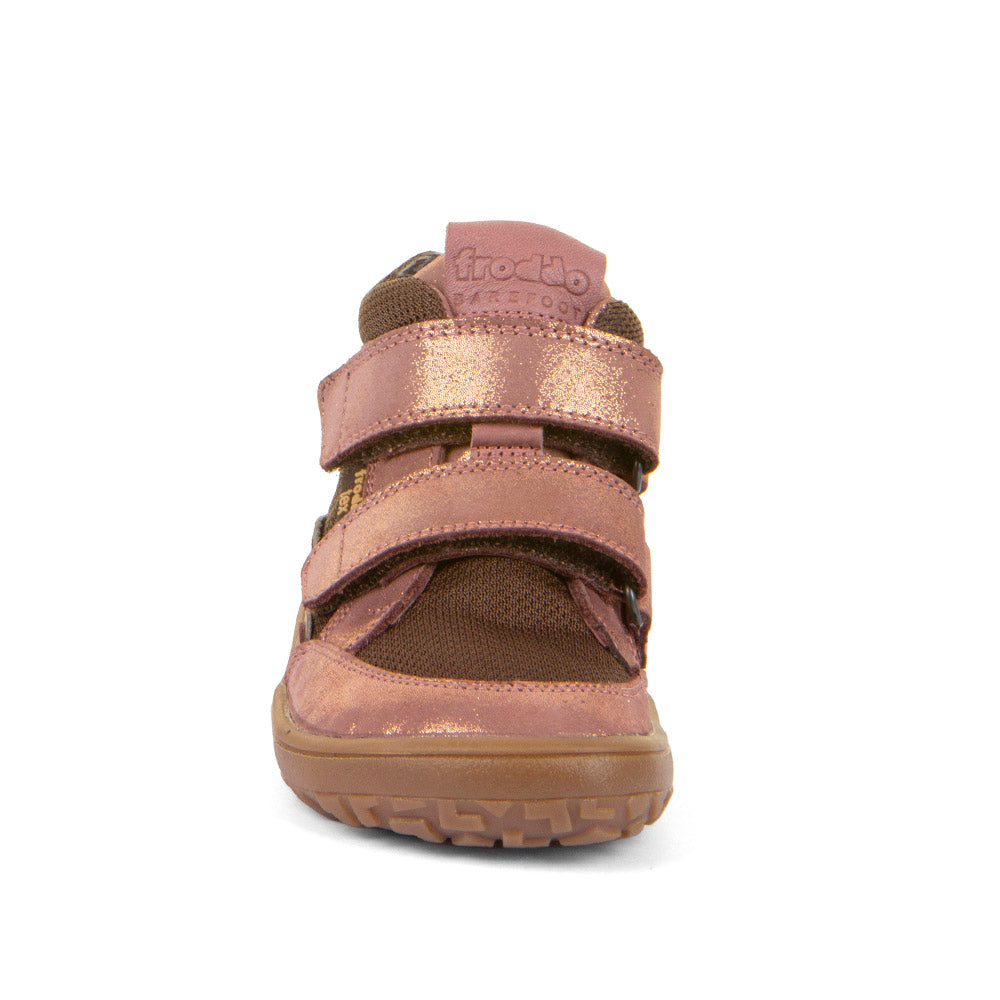 Froddo Buty barefoot dziecięce za kostkę Tex-Autumn Czekoladowa Róża