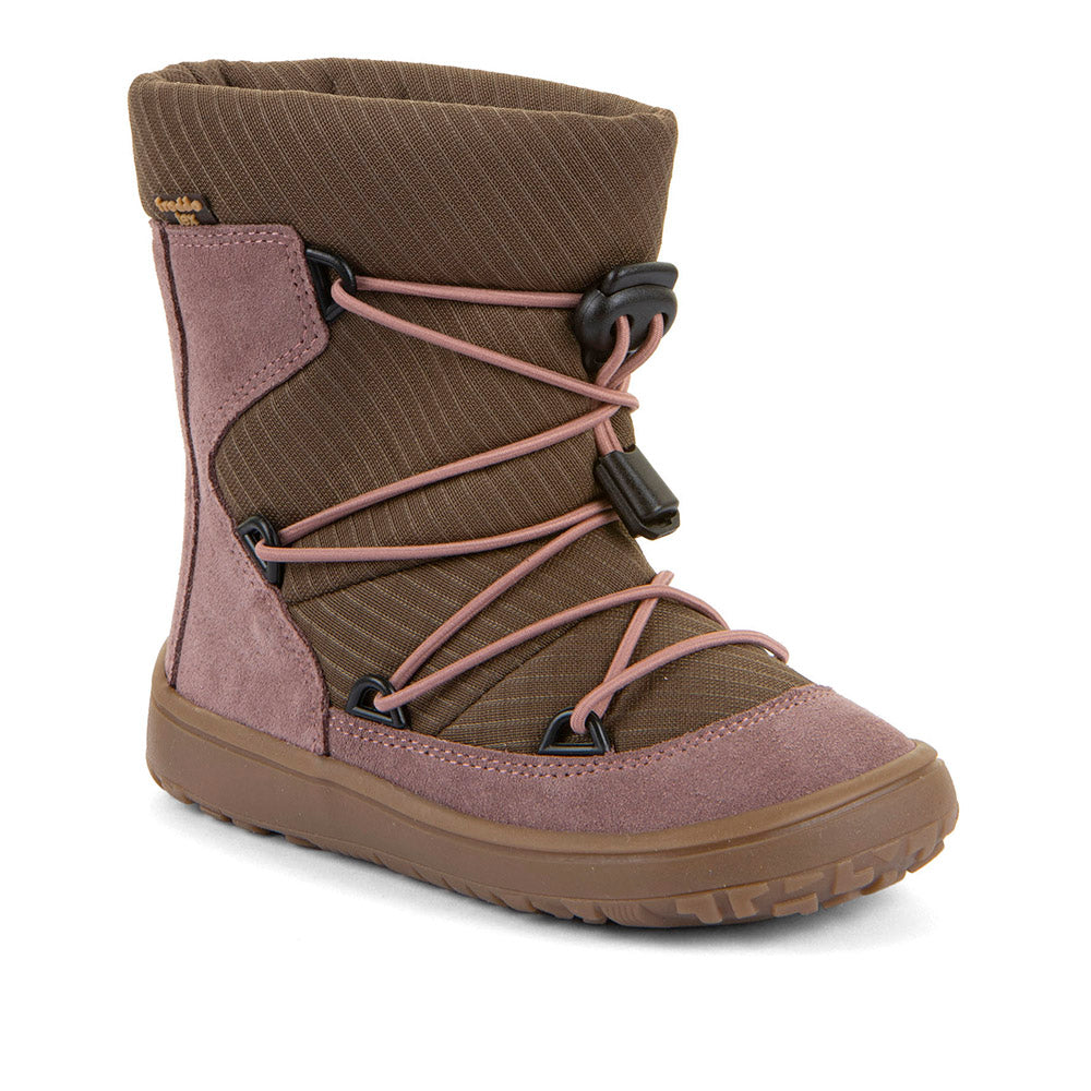 Froddo Zimowe buty typu Barefoot dla dzieci Tex Track Wool Pastel Pink