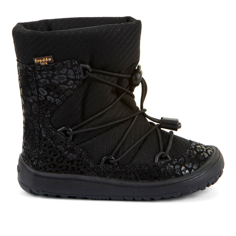Froddo Zimowe buty typu Barefoot dla dzieci Tex Track Wool Black Leo