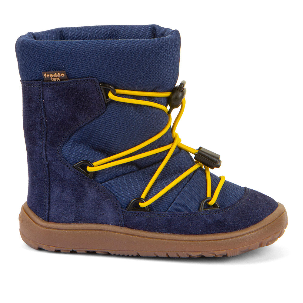 Froddo Zimowe buty typu Barefoot dla dzieci Tex Track Wool Denim Blue