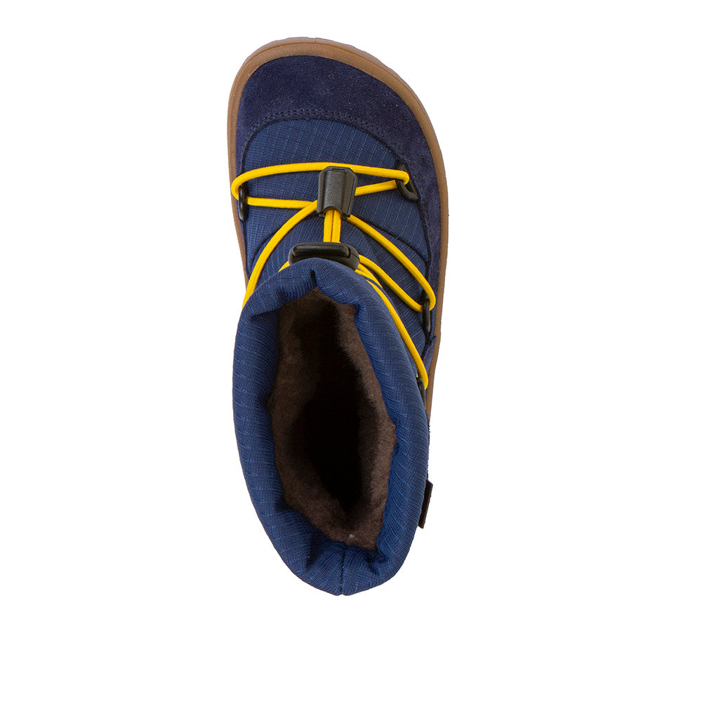 Froddo Zimowe buty typu Barefoot dla dzieci Tex Track Wool Denim Blue