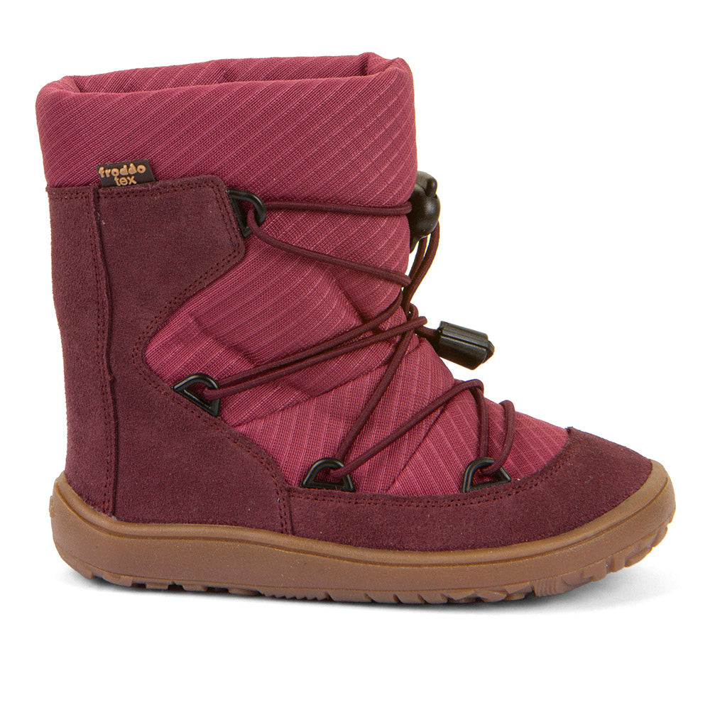 Froddo Zimowe buty typu Barefoot dla dzieci Tex Track Wool Dark Pink