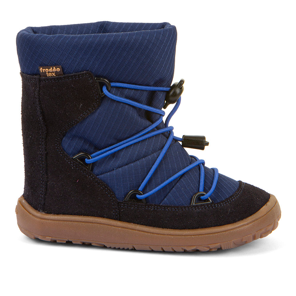 Froddo Zimowe buty typu Barefoot dla dzieci Tex Track Wool Dark Blue
