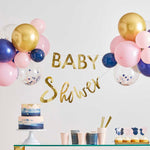 Gingerray Złota girlanda i dekoracja balonowa na baby shower