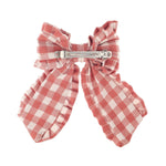 Rockahula Spinka do włosów dla dziewczynki w formie kokardki Gingham Ruffle