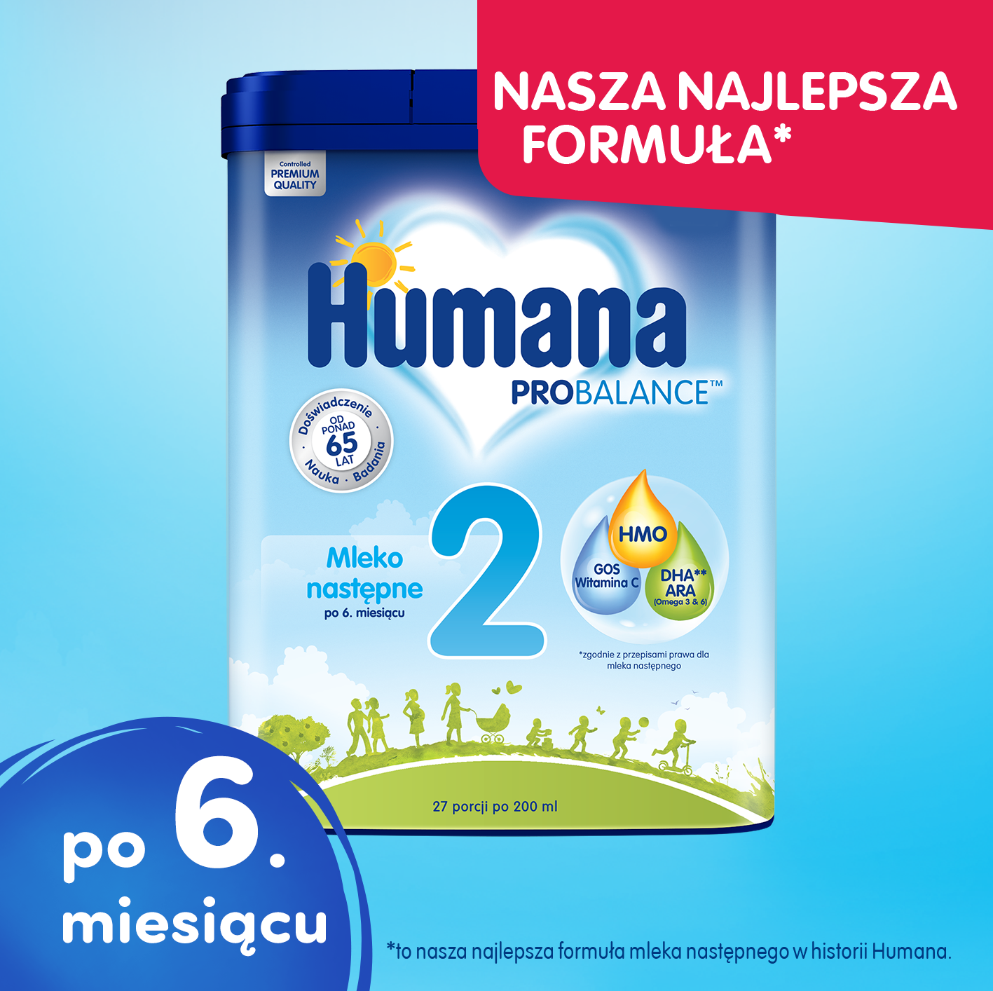 Humana Mleko modyfikowane 2 HMO 750 g