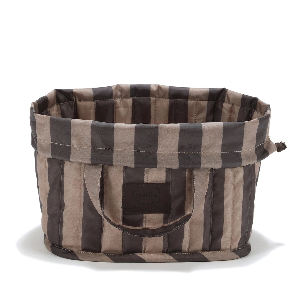 La Millou Organizer na pieluchy Ortalion Stripes Brown