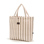 La Millou Torba dla mamy Shopper Bag Ortalion Stripes Beige