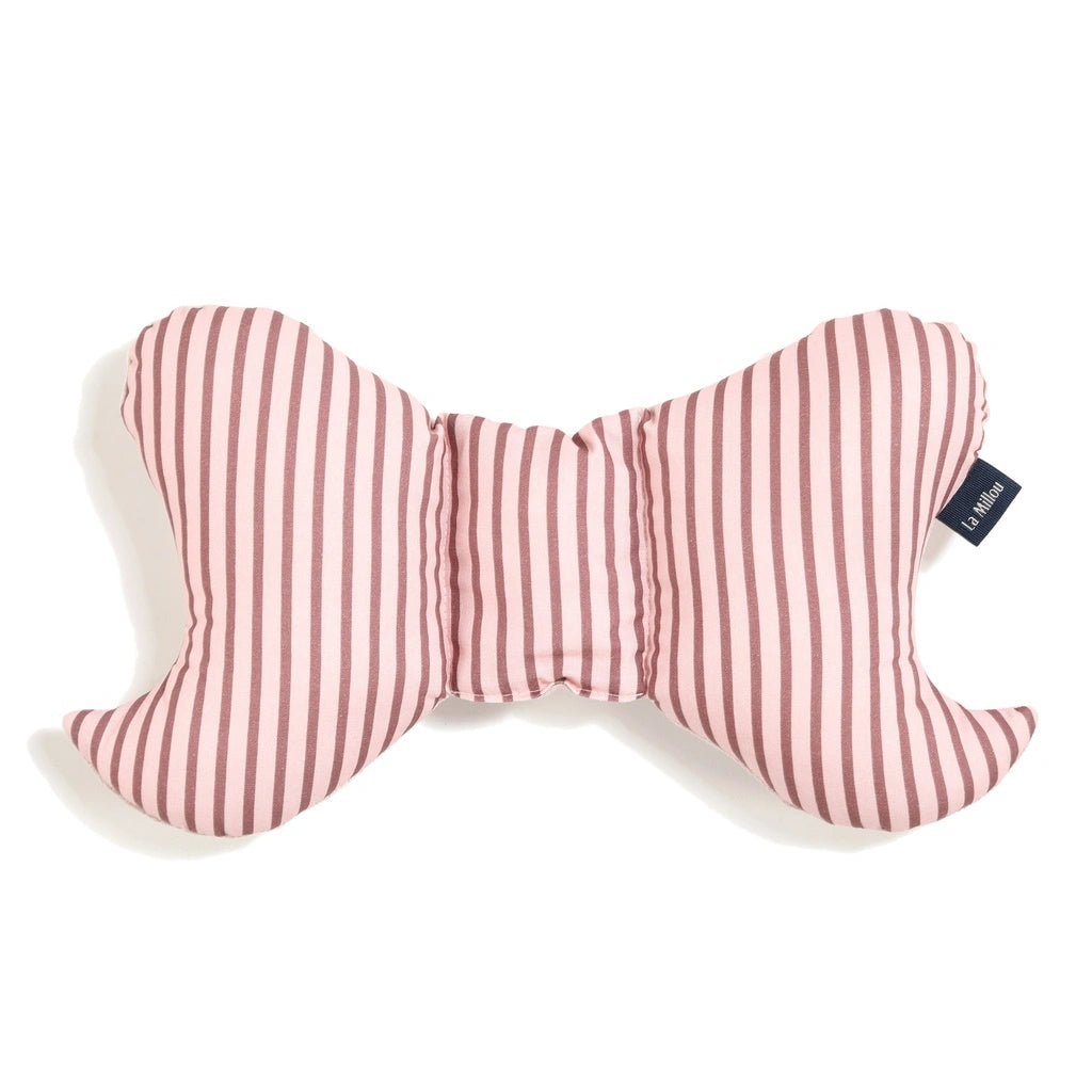 La Millou Poduszka do wózka Angel's Wings Velvet STRIPES PINK