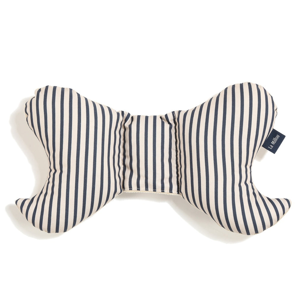 La Millou Poduszka do wózka Angel's Wings Bawełna Velvet STRIPES NAVY