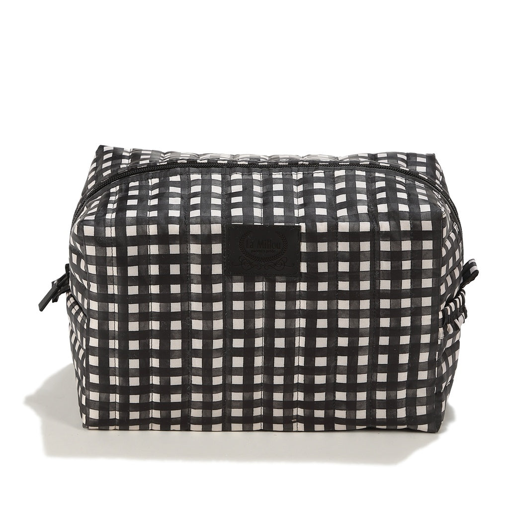 La Millou Kosmetyczka ortalionowa BLACK VICHY