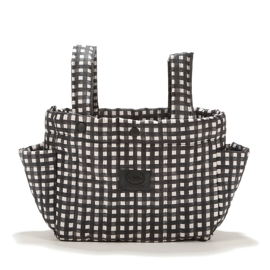 La Millou Organizer do wózka ortalion BLACK VICHY