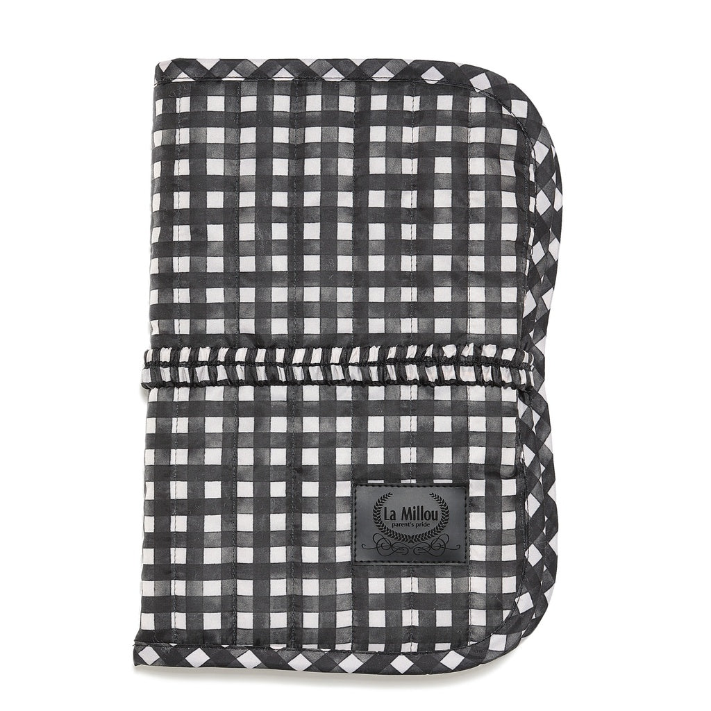 La Millou Etui Organizer na pieluszki Ortalion BLACK VICHY