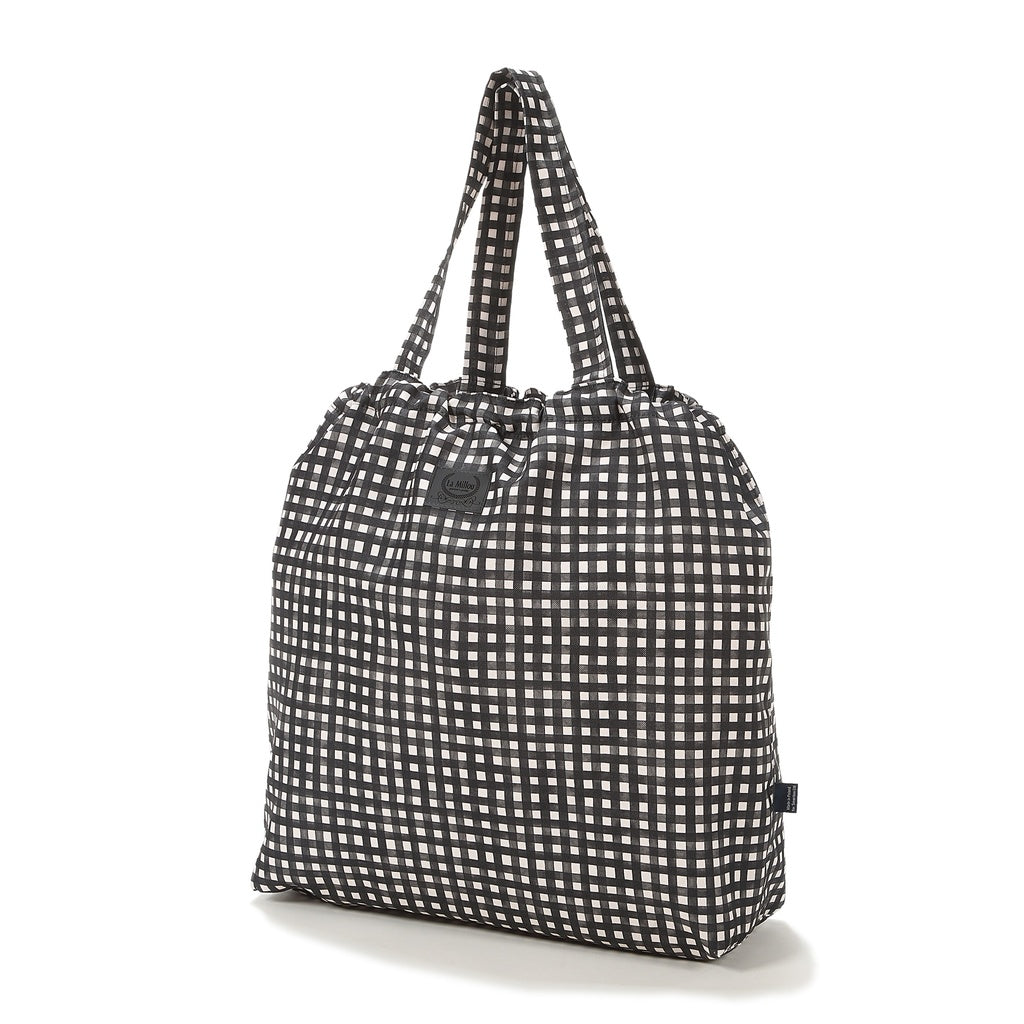 La Millou Torba dla mamy Shopper Bag z kieszonką BLACK VICHY L