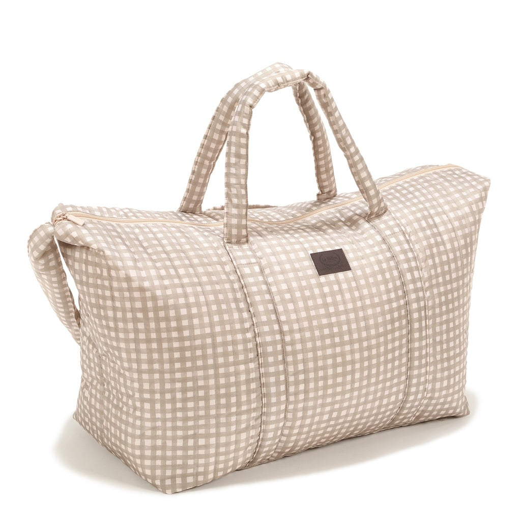 La Millou Torba dla mamy weekendowa Ortalion BEIGE VICHY