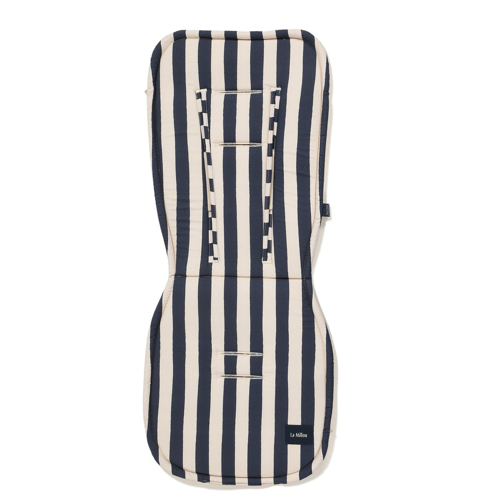 La Millou Wkładka do wózka spacerowego Bawełna Velvet Multi STRIPES NAVY