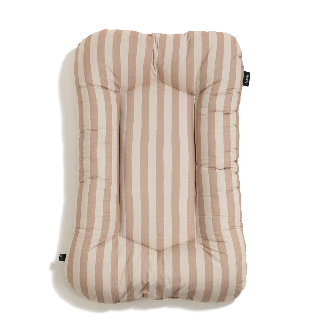 La Millou Kokon niemowlęcy Bawełniany Velvet STRIPES BEIGE 50X86CM M