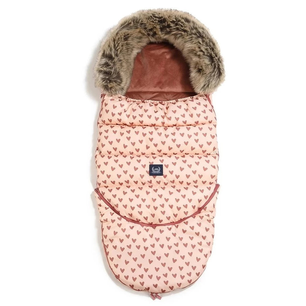 La Millou Śpiworek do wózka Combo Multi Heartbeat Pink