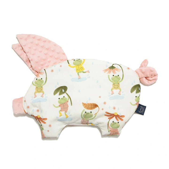 La Millou Poduszka dla niemowlaka Sleepy Pig Minky Frogs