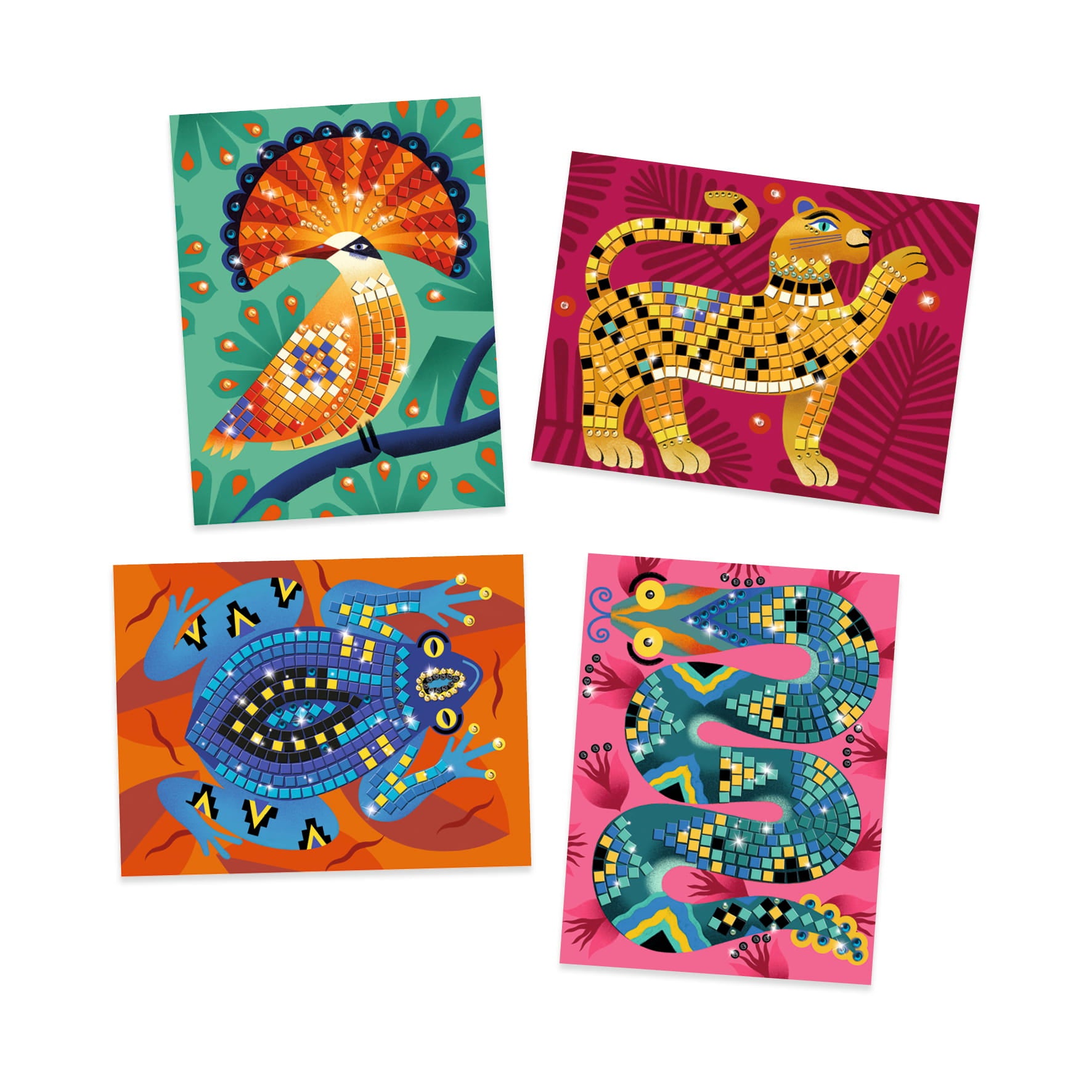 Djeco Zestaw artystyczny dla dzieci Mozaiki Dżungla