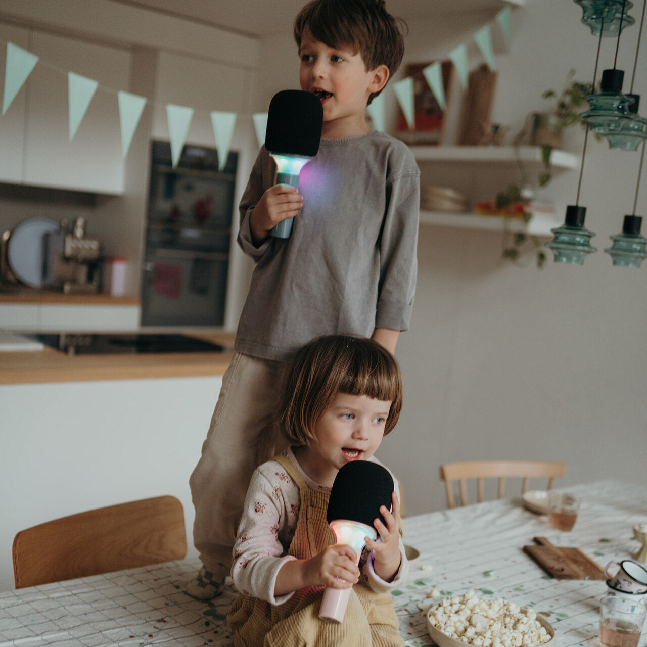 Kidywolf Mikrofon dla dzieci mikrofon do karaoke z modulacją Kidymic Zielony