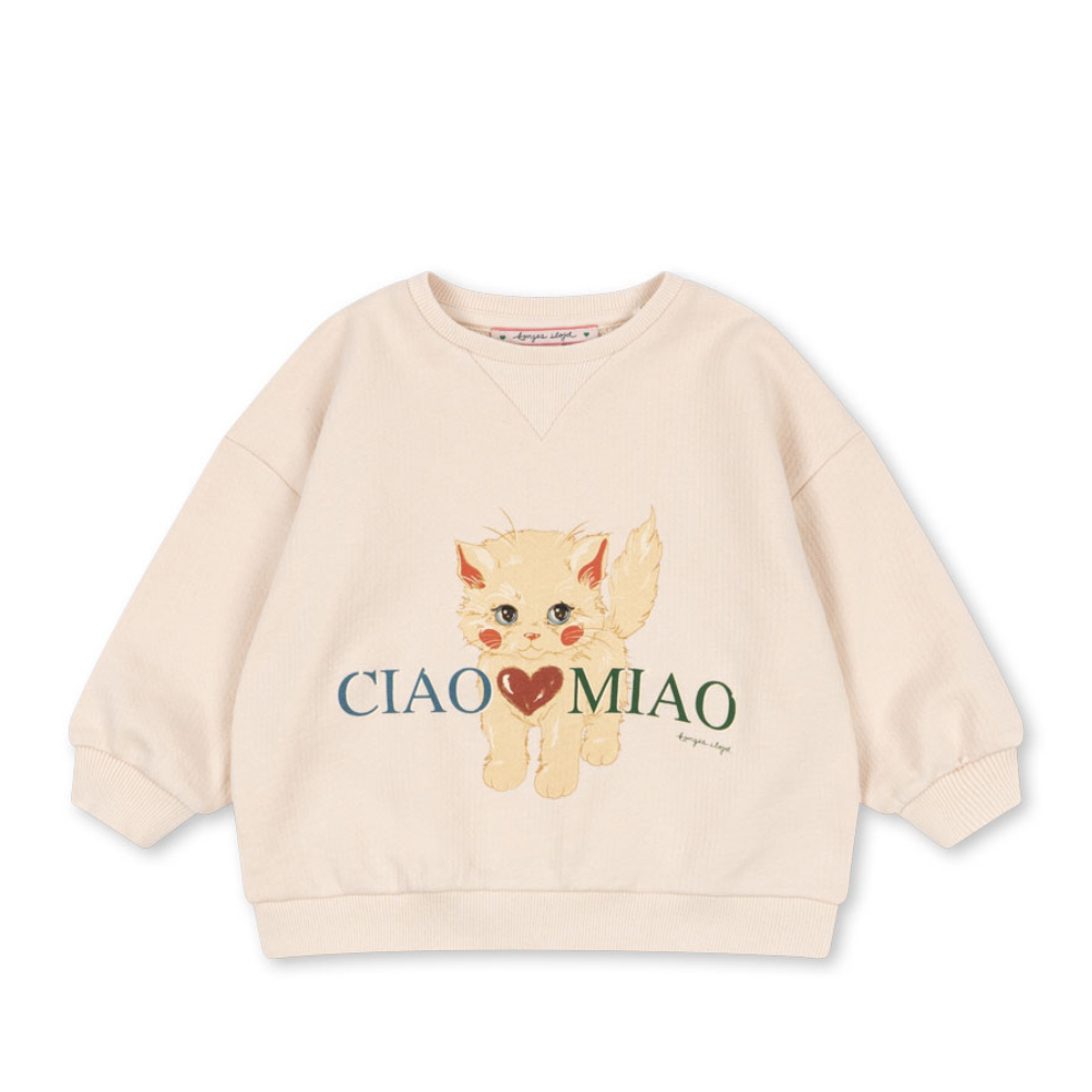 Konges Slojd Bluza dresowa Belli Sweat Shirt Ocs Whisper Pink