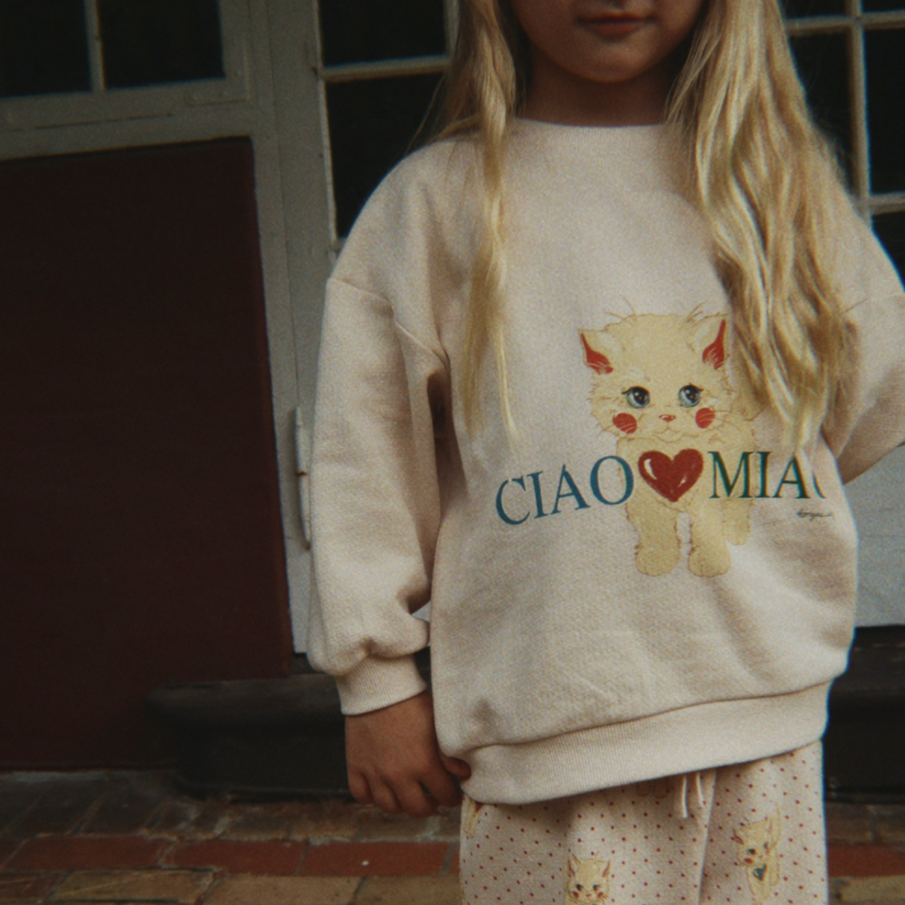 Konges Slojd Bluza dresowa Belli Sweat Shirt Ocs Whisper Pink