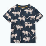 Liewood Koszulka Francis Printed SS Tiger / Classic navy